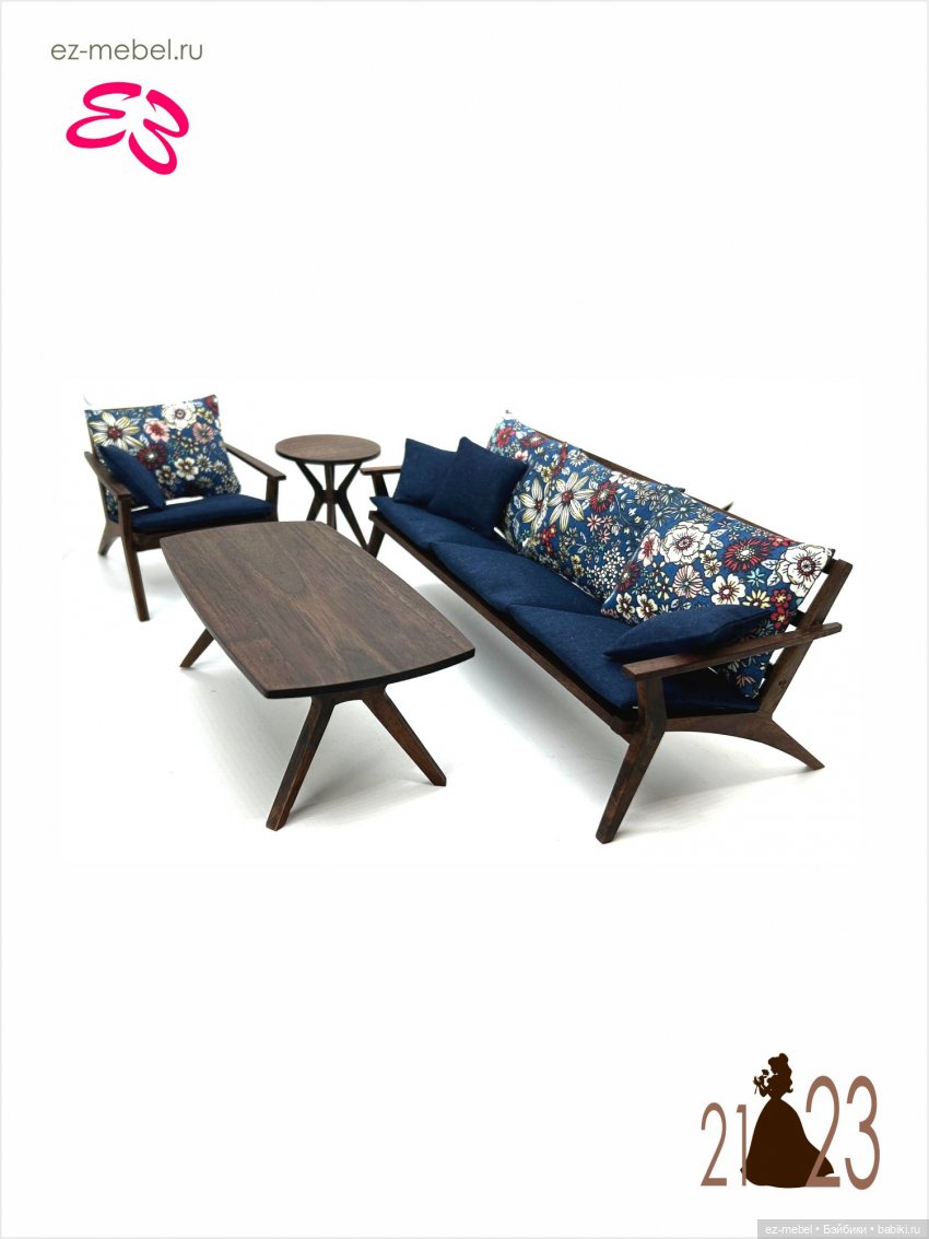 Кукольная мебель ЕЗ. Кукольная мебель в масштабе 1:8. Часть 1