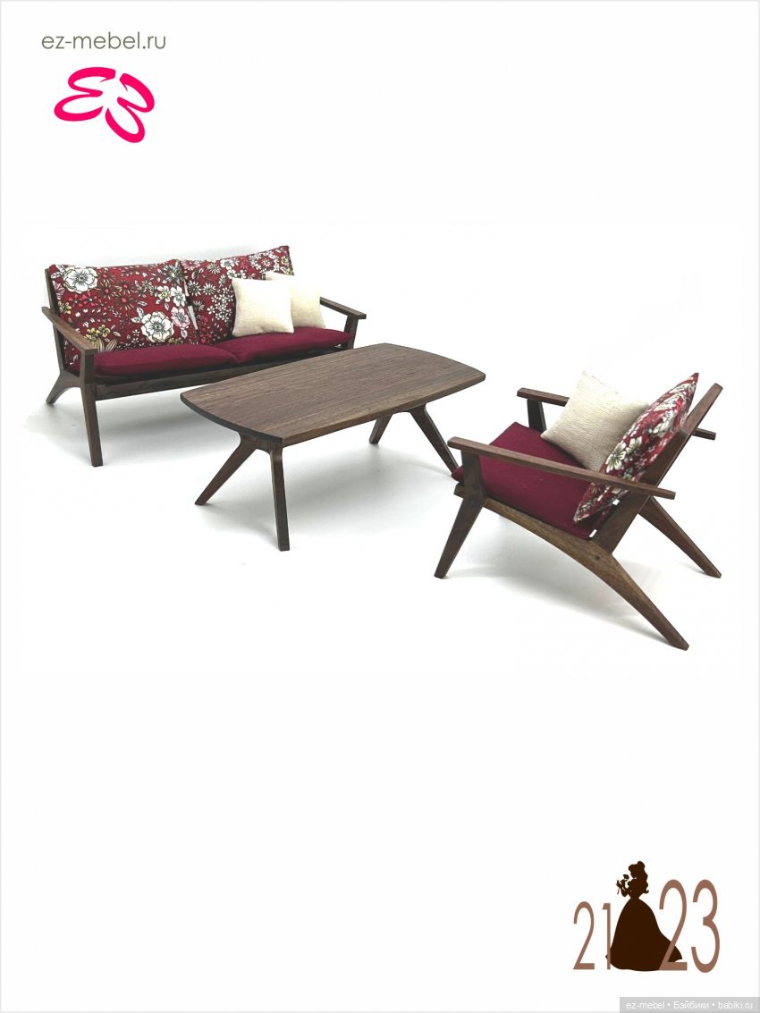 Кукольная мебель ЕЗ. Кукольная мебель в масштабе 1:8. Часть 1 (фото 3)