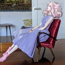 Кресло кукольное 1:6 (Integrity, momoko, barbie, mizi)