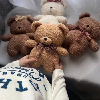 "Мишка из букле ручной работы"