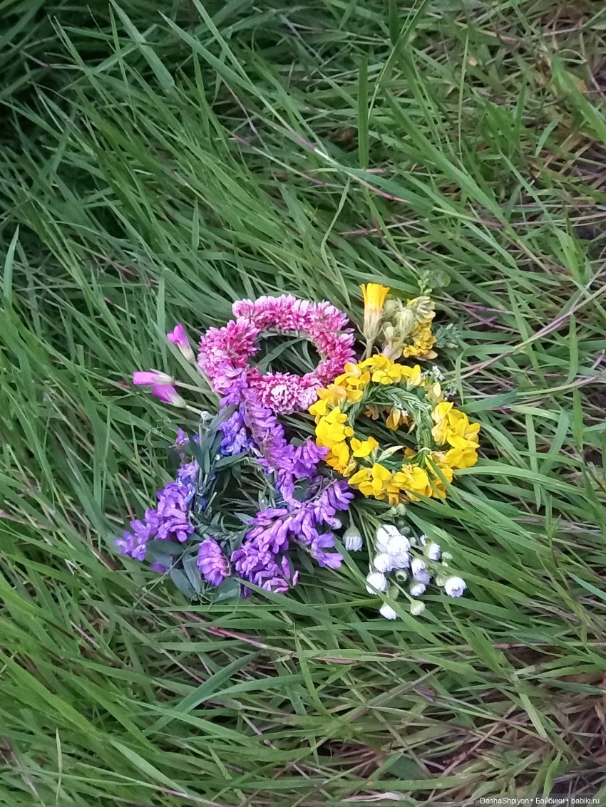 💐Венки и немного июльского урожая 🌾