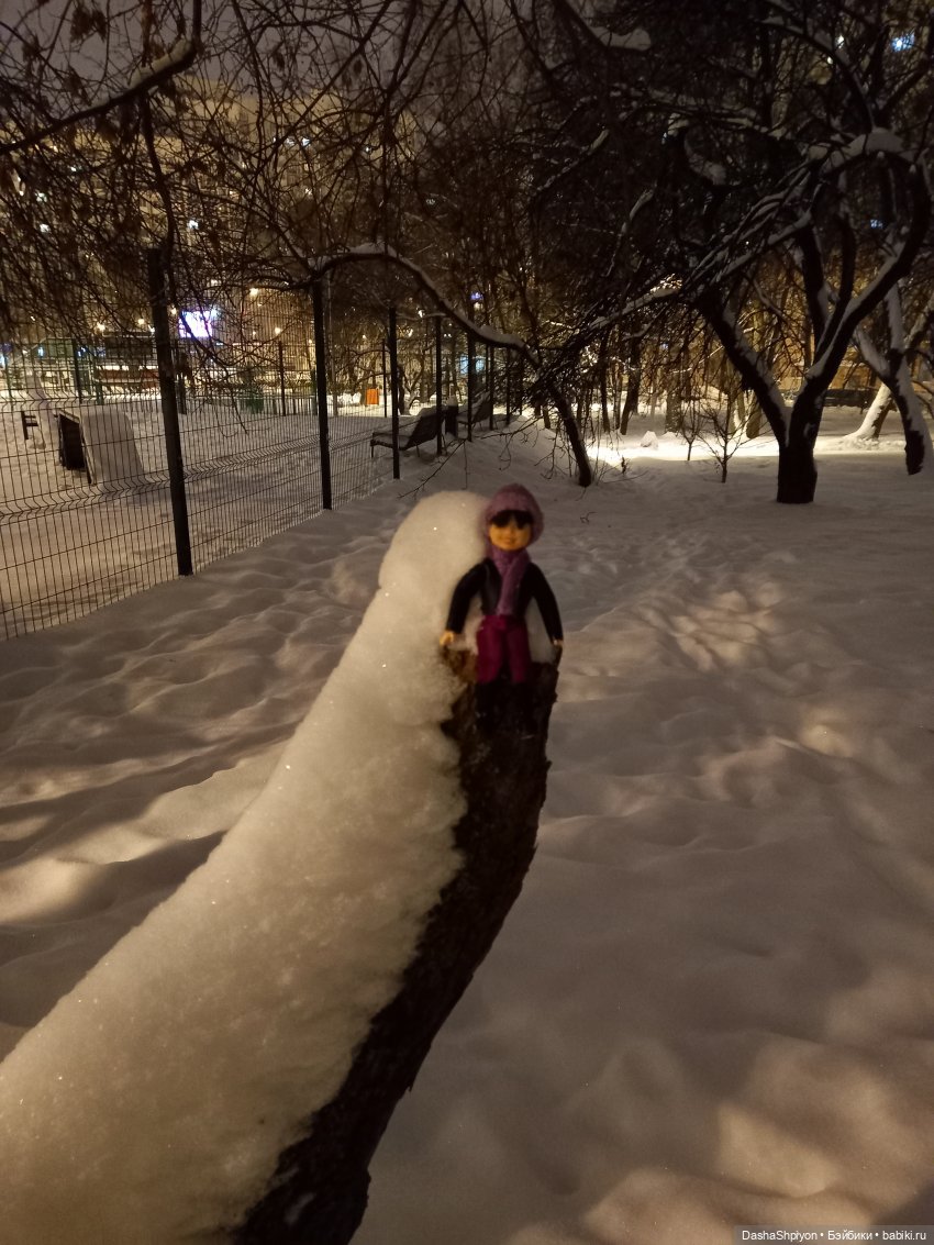 🌨️ Первая зимняя прогулка 💜❄️