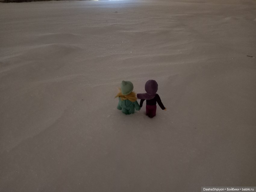🌨️ Первая зимняя прогулка 💜❄️