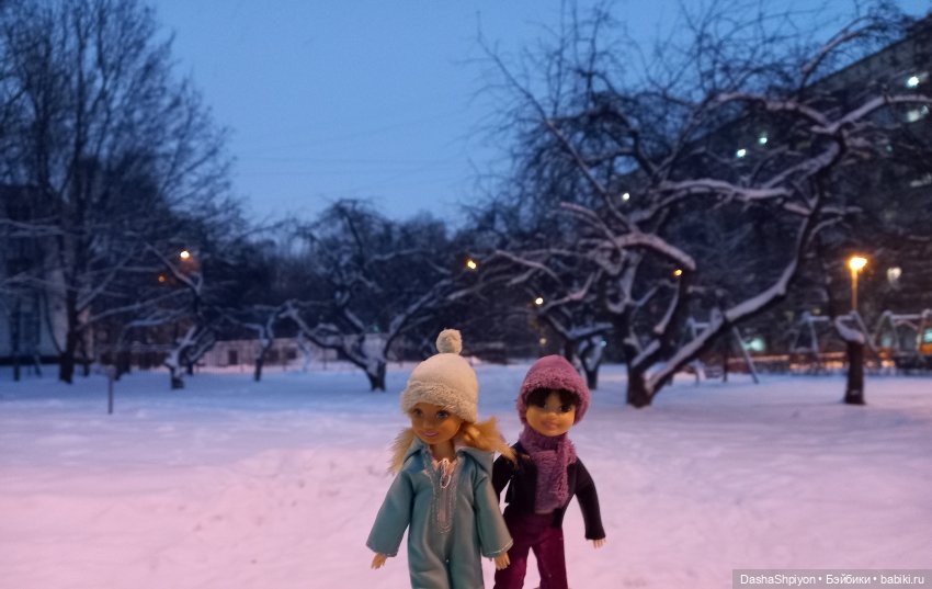 🌨️ Первая зимняя прогулка 💜❄️