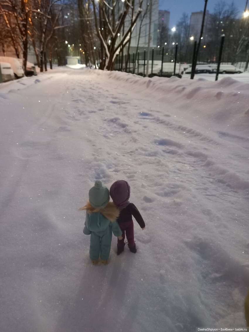 🌨️ Первая зимняя прогулка 💜❄️ (фото 5)