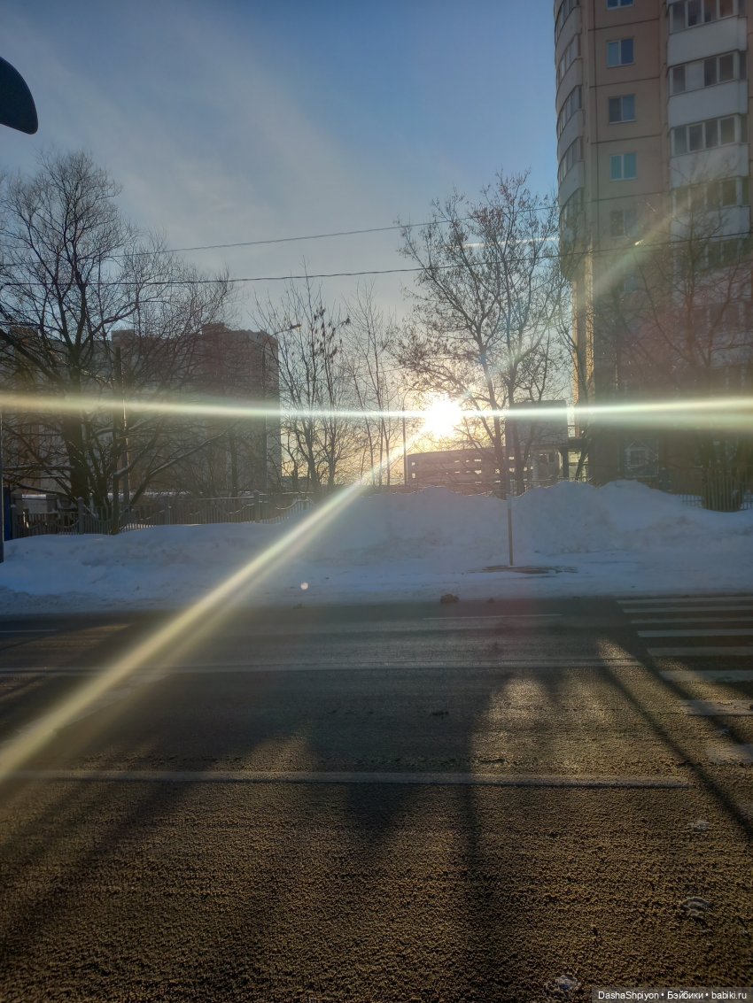 ☀️ Январская прогулка под солнцем ❄️🤍