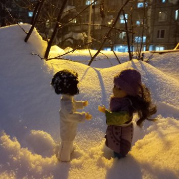 🤍Свет на вечернем снегу✨🌌