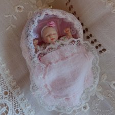 Мини Реборн Маленькая куколка младенец девочка