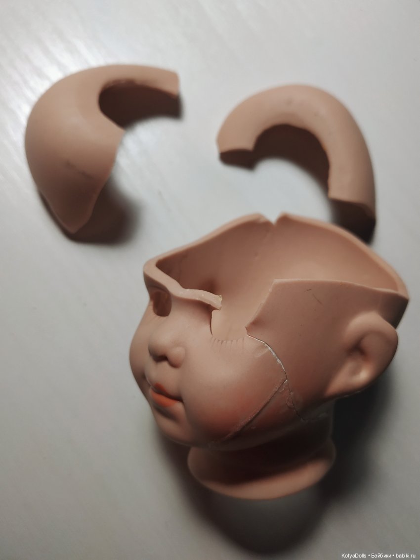 Возвращение к жизни — Ремонт и реставрация фарфоровых кукол: склейка (фото 4)