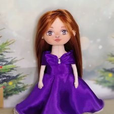 Коллекционная кукла из хлопка ручной работы