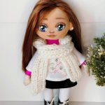 Текстильная куколка  из хлопка ручной работы