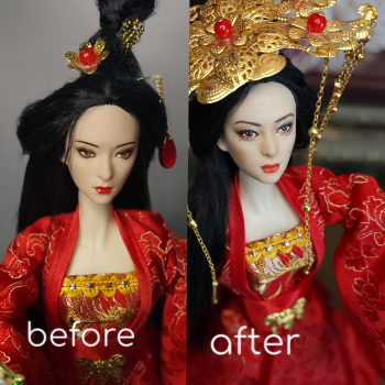 Из куклы с алика в китайскую актрису.