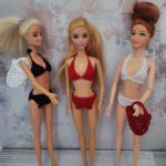Вязаные купальники для кукол типа Барби