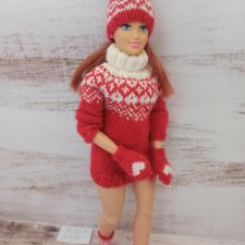 Вязаный комплект для кукол