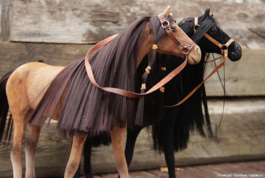 А есть ли у ваших кукол лошадки?))...Немного апгрейда - как я делала нашим коням презентабельный вид)))