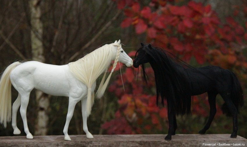 А есть ли у ваших кукол лошадки?))...Немного апгрейда - как я делала нашим коням презентабельный вид)))