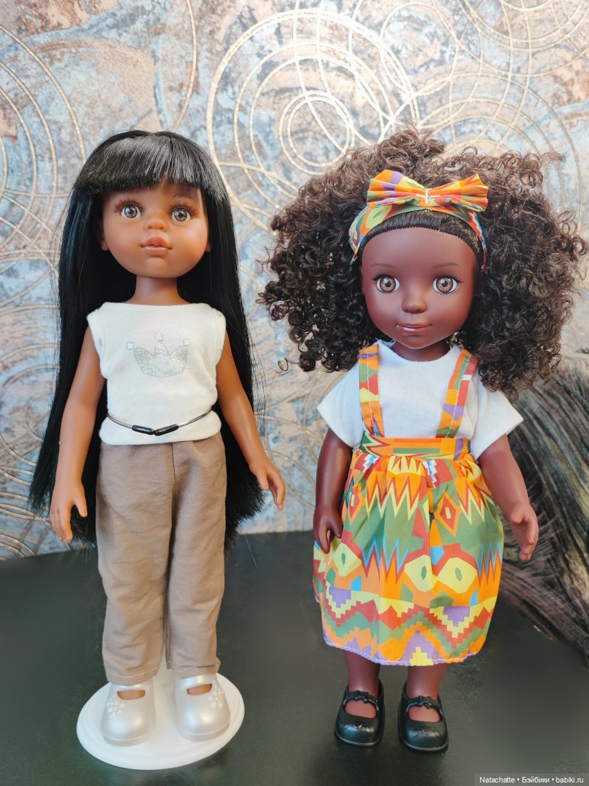 Обзор на африканскую девочку 30 см Китай (фото 3)