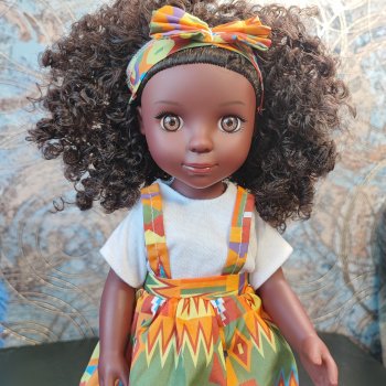 Обзор на африканскую девочку 30 см Китай