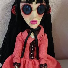 Кукла ручной работы в стиле Коралина в стране кошмаров