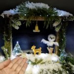 Вязаный оленёнок и совушка