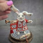 Вязаный миниатюрный кролик Густав фон Опаздун ❤️