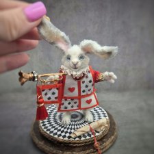 Вязаный миниатюрный кролик Густав фон Опаздун ❤️