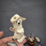 Вязаный полярный медведь Егорка