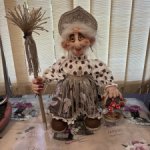 Баба яга в чулочной технике