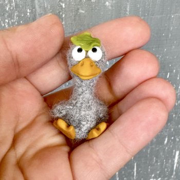 Гусенок 3,5 см для кукол!