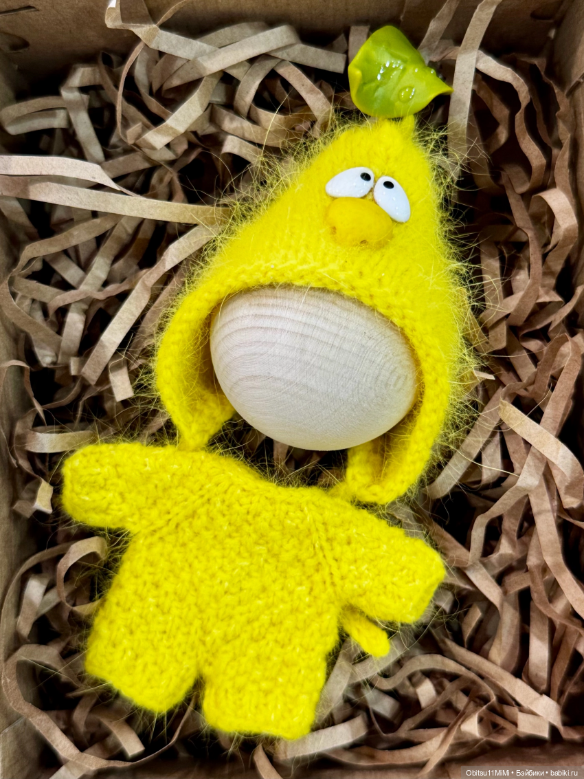 Костюм лимончик из пуха норки