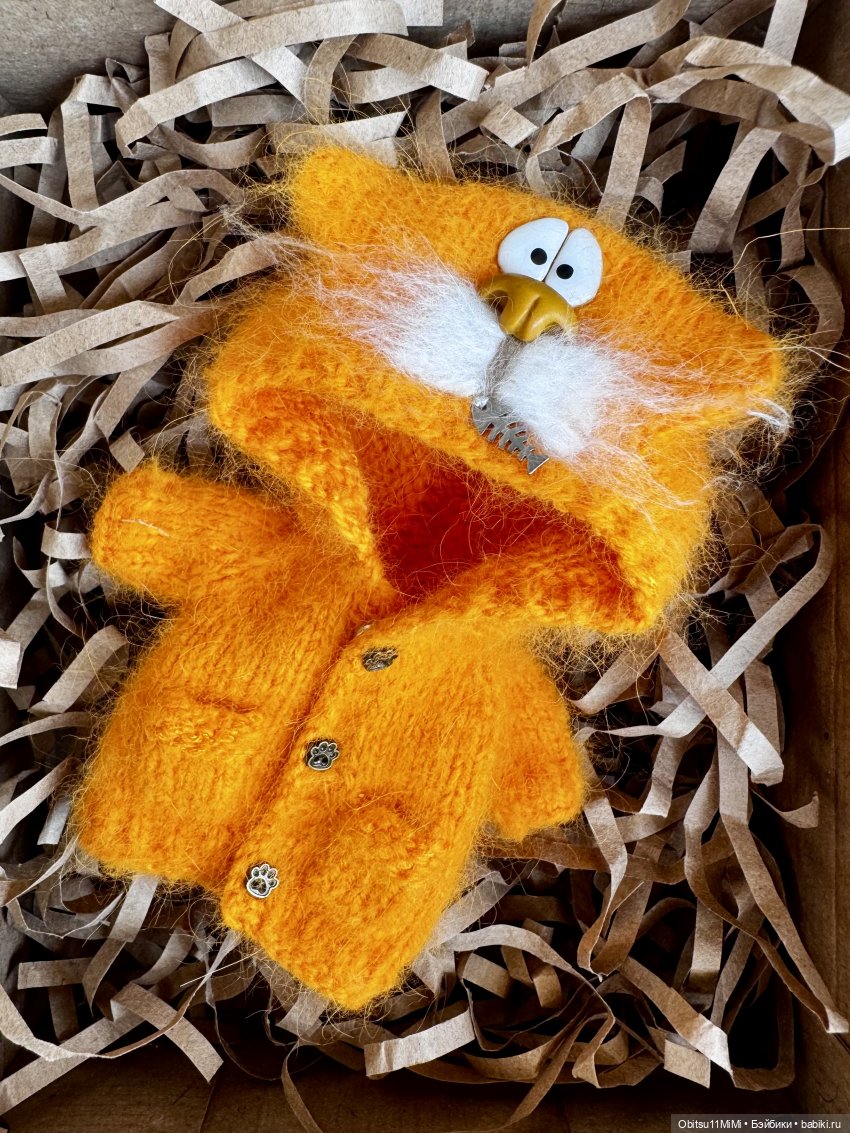 Кардиган Котик (лепка элементов из полимерной глины)