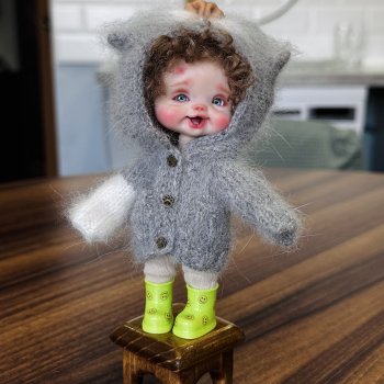 Туся рассказывает стишок про кисю