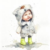 Вязанная одежда с мордашками