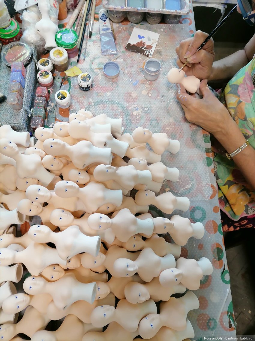 Роспись готовых обоженных фарфоровых голов