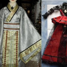 Кимоно и платье для БЖД куклы