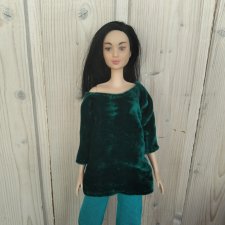 Барби азиатка на высоком теле, ооак