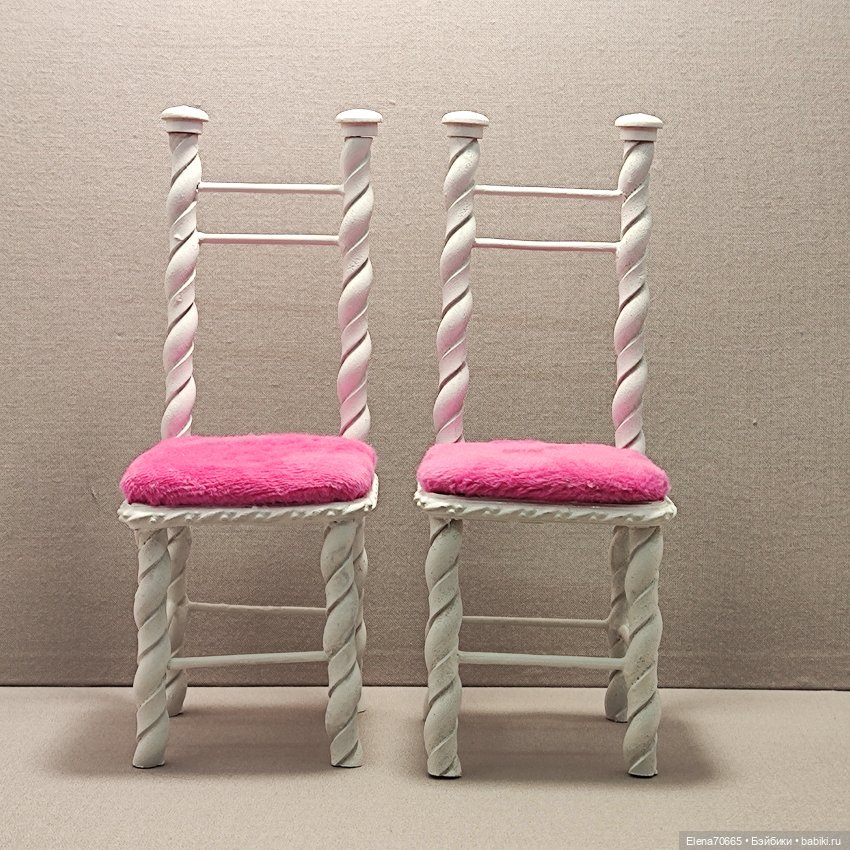 Комплект стульев с мягкими сиденьями (фуксия) 2 шт
