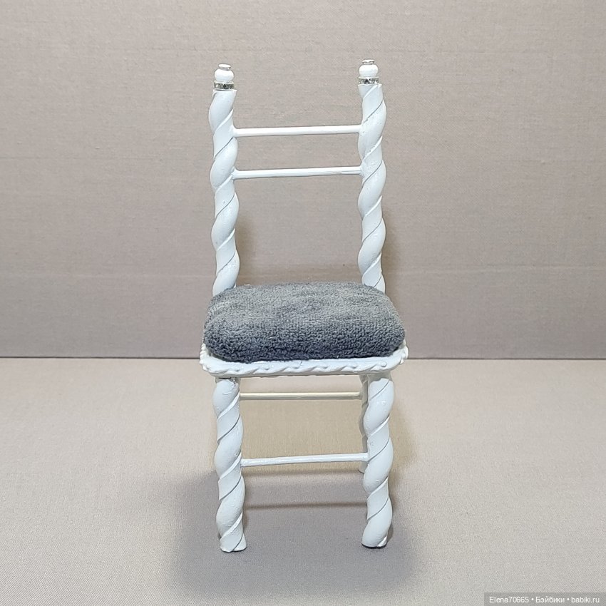 Стул с мягким сиденьем (серый)