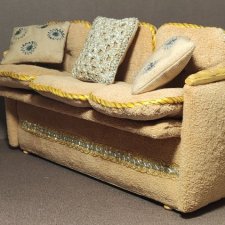 Мягкий диван "Золотое солнце"+ 3 подушки