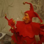 Шут, авторская кукла.