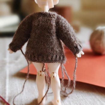 Про кукольное вязание. Моя находка пряжи. Кардиганы!