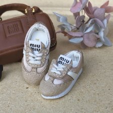 Кроссовки MiuMiu бежевые размер Блайз/Ob22/Ob24