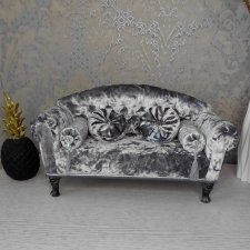 Мебель : бархатный диван для кукол 1:6