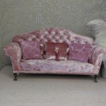 Мебель велюровый диван для кукол Паола, Рейна, Блайз, Барби 1:6