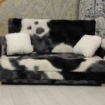 Меховой диван для кукол Paola Blythe integrity poppy mizi momoko barbie 1:6