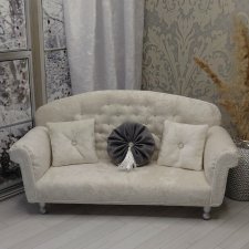 Мебель диван велюр для кукол Blythe integrity poppy mizi momoko barbie 1:6