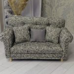 Диван для кукол 1:8 1:12