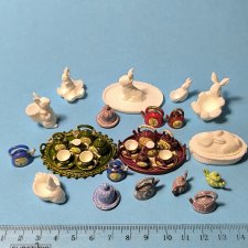 Кукольная посуда, масштаб 1:6, 1:12