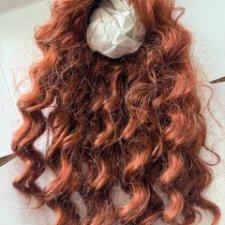 Рыжий кудрявый парик 8-9 для BJD 1/3