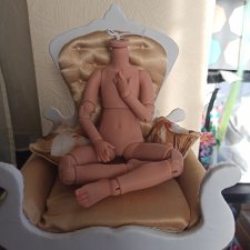 Шарнирное тело для кукол Паола Рейна 32-34см с росписью рук и ног.